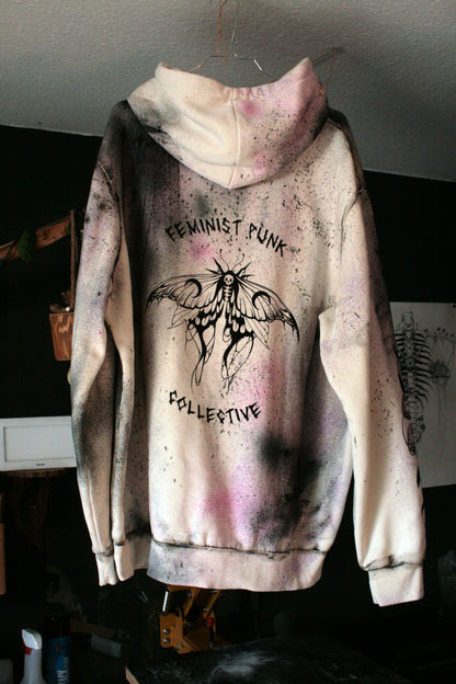 FEMINIST PUNK COLLECTIVE (white and dirty pink style)