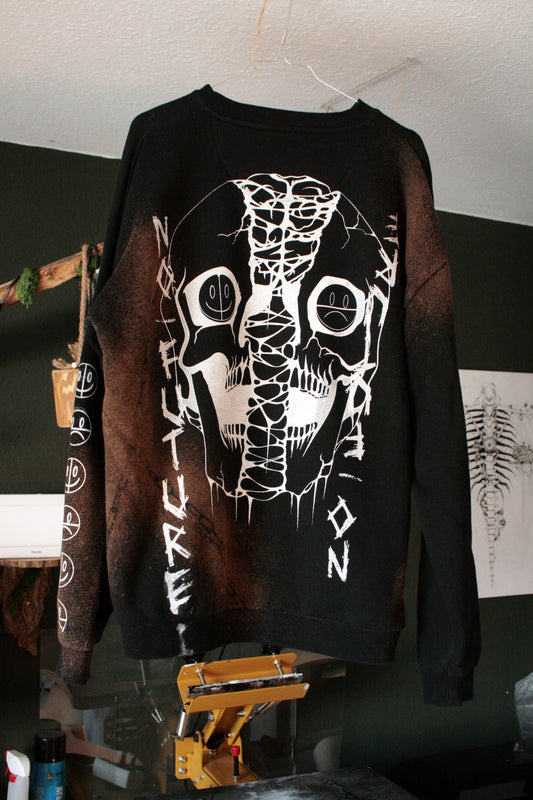 MAD SKULL (black bleached)