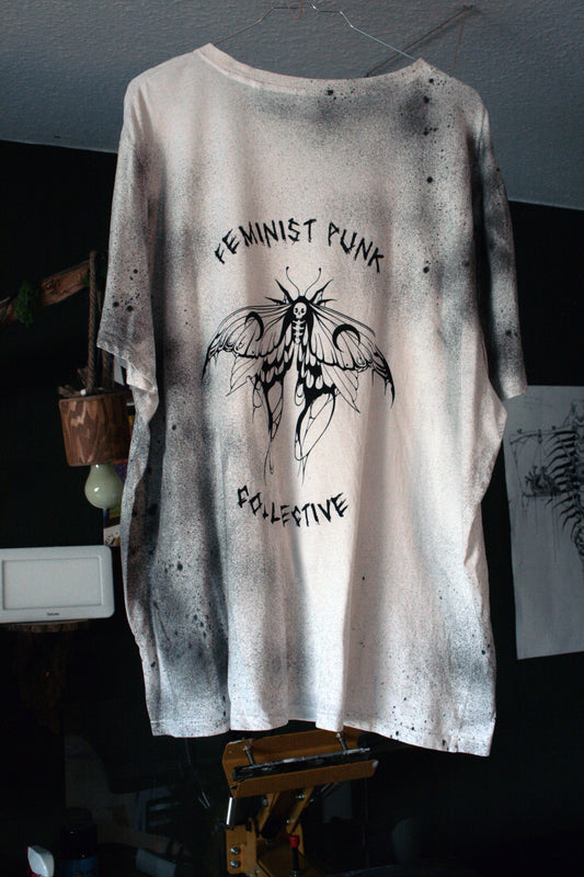 FEMINIST PUNK COLLECTIVE (white used look)